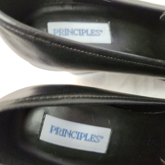 Principles black high heel loafers - Picture 9 of 10